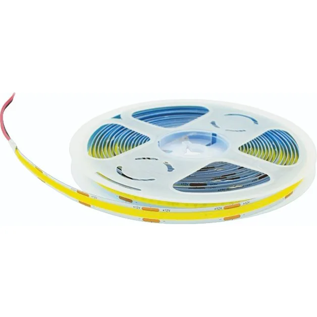 Світлодіодна стрічка LEBRON L-LS, COB, 320 LED, 10W, DC12V, 6000K, IP20