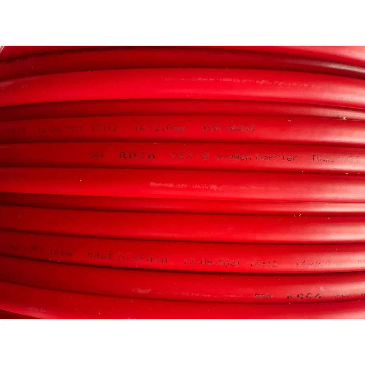 Труба для теплої підлоги PEX, червона
