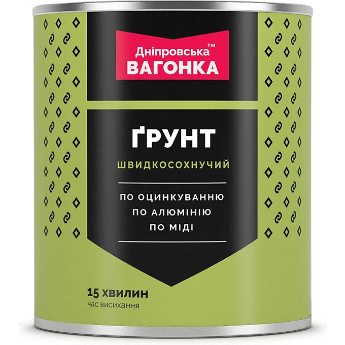 Ґрунт алкідний швидкосохнучий Дніпровська вагонка чорний, 0,75