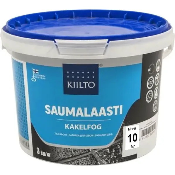 Затирка Kiilto 10 біла, 3 кг