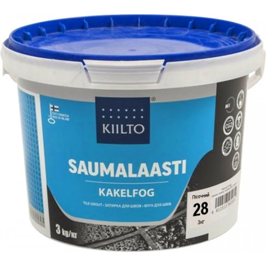 Затирка Kiilto 28 пісочна, 3 кг