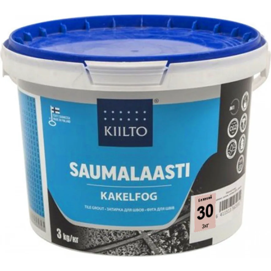 Затирка Kiilto 30 бежева, 3 кг