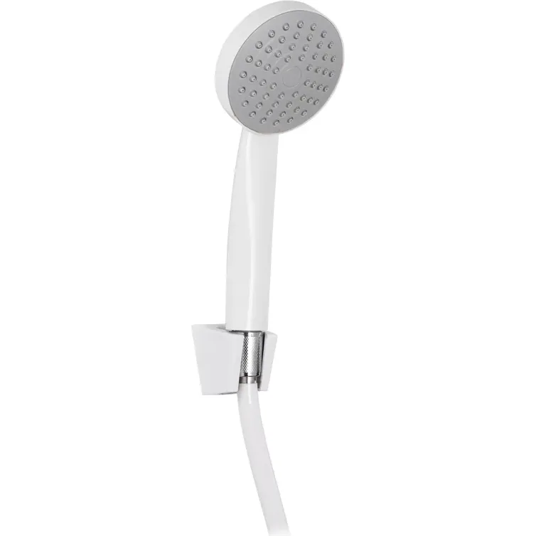 Набір для душу ZERIX Shower SET-02W (шланг, лійка, кронштейн), білий