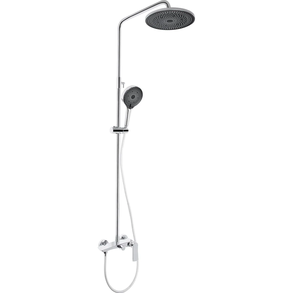Душова система Qtap Slavonice Chrome (k35) на два споживачі QTSLA110CRM